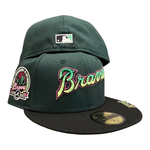 New Era Atlanta Braves Crawlers Pack 59FIFTY Fitted Hat 40th Year Patch - Picture 10 of 10